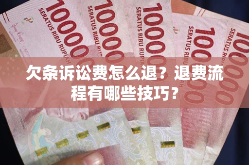 北京欠条诉讼费怎么退？退费流程有哪些技巧？