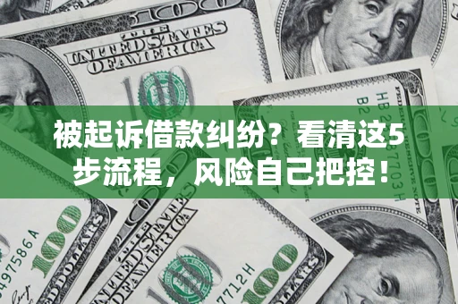 北京被起诉借款纠纷？看清这5步流程，风险自己把控！