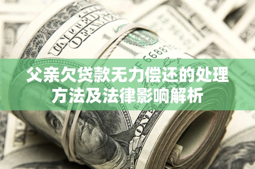 北京父亲欠贷款无力偿还的处理方法及法律影响解析
