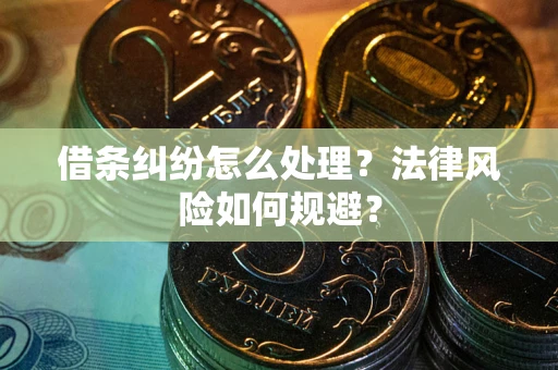 北京借条纠纷怎么处理？法律风险如何规避？