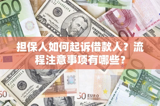 北京担保人如何起诉借款人？流程注意事项有哪些？